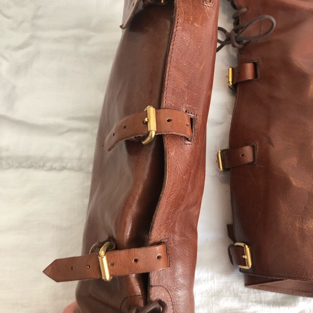 Burberry leather buckle front boots, EUC - Picture 4 of 7